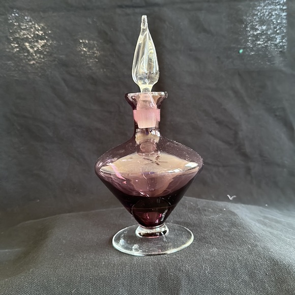 Purple & Clear Art Glass Apothecary Jar - Picture 2 of 6